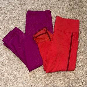 Athleta Women’s Large 2pc Cropped Leggings